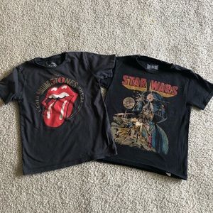 True vintage and Zara t-shirts